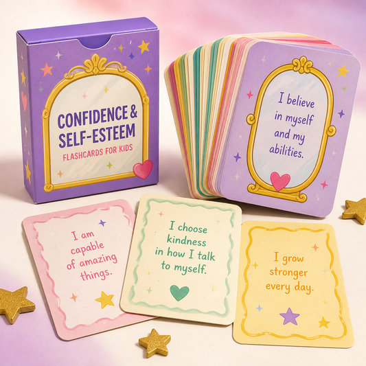 DoodleMunch Confidence and Self Esteem Flashcards for Kids