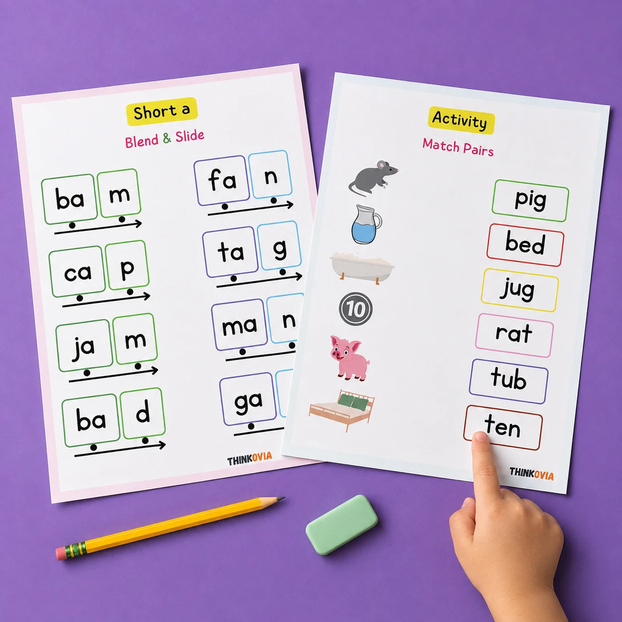 A closer look at printable Phonics practice